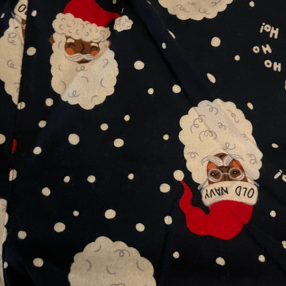 Black Santa Sleep Shorts/Bottoms - Picture 3 of 6